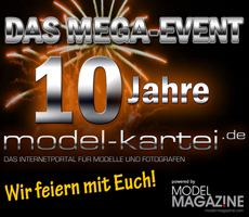 Model-Kartei.de feiert sein 10-jähriges Jubiläum Model-Kartei.de feiert sein 10-jähriges Jubiläum